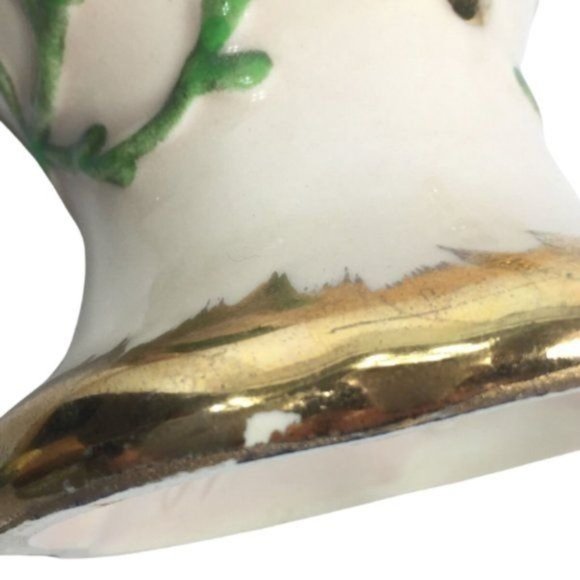 Hull Art Urn Style Vase Floral with Gold Accents - Picture 7 of 9